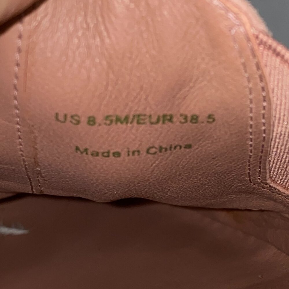Vince Mauve Pink Suede Slip-On Sneakers Women’s 8.5 | Leather Lined Casual Flats - Picture 4 of 7